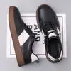 Zapatos Casuales Nuevos para Hombre Primavera y Otoño Forrest Gump Piel de Vaca de Primera Capa Transpirables Zapatos Blancos Tenis de Moda Dropshipping