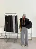 Zhu Feiyan 2026 Invierno Nuevo Estilo Pantalones Rayados con Terciopelo Plus Pantalones Casuales Versátiles Pantalones Perezosos para Caminar para Mujer Pantalones de Pierna Recta