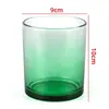 Taza de Vela de Aromaterapia de Fábrica Contenedor de Vela de Vidrio de Color Adornos Decorativos Románticos para Interiores Taza de Portavelas Casera para Bricolaje