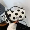 Moda Casual Diaria Vintage Nuevo Transfronterizo 2026 Bolso Cruzado de Hombro de Lunares Gran Capacidad para Viajes Cotidianos Bolso Cuadrado Pequeño