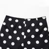 Atacado de Roupas Femininas Transfronteiriças Verão Novo Roupa Feminina Versátil Cor Contrastante Estampa de Bolinhas Cintura Alta Shorts Casuais