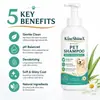 Kineshinex Champú para Mascotas 300ml Espuma de Baño para Perros Limpia Sin Irritar el Pelo, lo Deja Suave y Brillante