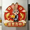 Llavero Acrílico Colgante Plano 2D Zootopia Adorno de Bendición de Año Nuevo Día de San Valentín Pareja Nick y Judy