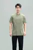 Uniformes Elásticos de Chef para Hotéis, Restaurantes, Restaurantes de Hot Pot e Restaurantes Ocidentais, Roupa de Trabalho Respirável de Manga Curta