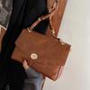 Bolso retro para mujer, gran capacidad, nuevo bolso de mensajero de moda 2023, este año, textura popular, versátil, pequeño bolso cuadrado.