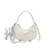 Bolso Trendy con Lazada para Mujer, Bolso de Mano Estilo Coreano de Diseño de Nicho tipo Nube, Bolso de Hombro y Cruzado a la Moda