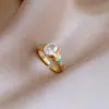 Anillo Abierto Cuadrado de Pony Estampado Europeo y Americano Estilo Dulce Fresco Personalidad de Moda Anillo para el Dedo Índice Accesorio de Mano Versátil Diario Nicho