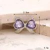 Novos Acessórios de Joias DIY Prateados com Pedras Preciosas Laço Destacável Y2K Doce Borboleta Buraco Sapato Flor Acessórios para Mulheres
