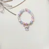 Nuevo Pulsera de Cristal con Cuentas de Dibujos Animados, Linda, de Aleación, Colorida para Estudiantes, Pulsera de Vidrio al por Mayor