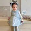 Vestido de Invierno para Niñas Zhe Li con Acolchado de Algodón y Diseño de Dibujos Animados Engrosado, Vestido Chaleco para Niños, Vestido de Bebé Clase A