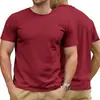 Camiseta Informal Transpirable de Manga Corta Sólida con Estampado 3D para Hombre, Nuevo Estilo de Verano, Transfronteriza