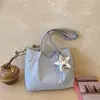 Bolsa de Hombro Personalizada con Patrón de Estrellas Estilo Coreano Ins para Mujer, Gran Capacidad, Nueva Moda Tendencia 2026 para Viajar y Uso Diario