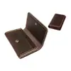 Amazon Titular de Tarjeta de Visita Universal de Cuero Estuche para Tarjetas de Cuero Crazy Horse Vintage Portátil Gran Capacidad Billetera para Monedas de Negocios