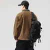 Chaqueta de Trabajo Americana Retro Detroit de Gamuza con Solapa para Hombre 2025 Otoño Nueva Chaqueta Holgada Ropa para Hombre