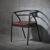 Silla de Hierro Estilo Industrial Retro Americano Tienda de Té con Leche Cafetería Silla de Comedor con Respaldo Creativo Tienda de Barbacoa Silla de Exterior