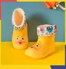 Botas de Lluvia para Niños Antideslizantes Suela Suave Lindo Dibujo Animado de Dinosaurio Forradas de Felpa Cálidas Extraíbles Botas de Lluvia para Hombres, Mujeres, Niños de Edad Media y Mayores