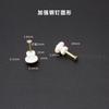 Clavos Mini Sin Marca de Cabeza Redonda, Clavos para Cemento, Clavos Invisibles, Ranura para Tarjeta de Reloj Colgante Agujero Artefacto para Colgar Cuadros, Aguja de Acero Gruesa Pegatina Sin Marca