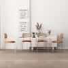 Mesa de Jantar de Laje de Rocha Acrílica para Uso Doméstico, Adequada para Apartamentos Pequenos, Mesa de Jantar Flutuante Moderna Minimalista e Cadeiras para Espaços Pequenos