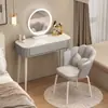 Nova Penteadeira Quarto Simples Moderna Pequeno Apartamento Penteadeira Luxo Leve Wabi-Sabi Estilo Creme Penteadeira Curativa
