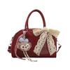 Bolso de Hombro Dulce de Mano para Mujer 2025 Nueva Tendencia de Moda Bolso Almohada Simple y Versátil Bolso Axila de Alta Gama