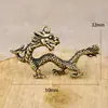 Llavero de Cobre Vintage Creativo y Novedoso Estilo Nacional Colgante de Llave Natural Llavero de Animales del Zodiaco Simple y Lindo