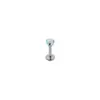 Brincos de piercing labial com bola de opala jelly em liga de titânio f136, joias de piercing corporal com bola aurora Kyocera de titânio g23 transfronteiriças