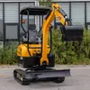 Sensible y fácil de operar, excavadora hidráulica completamente nueva, excavadora pequeña de orugas de goma, miniexcavadora