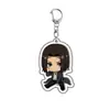 Llavero Acrílico Laminado Attack on Titan Eren Jaeger Mikasa Ackerman