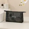 Nova Bolsa de Maquiagem em Rede para Mulheres em Viagem de Negócios, Bolsa de Higiene Pessoal Portátil de Grande Capacidade, Bolsa de Armazenamento de Cosméticos