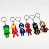 Nuevo Llavero de los Vengadores Transfronterizo Capitán América Iron Man Spider-Man Colgante de Regalo Promocional