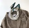 Lenço de Seda Coreano Fácil de Cuidar e Resistente a Amassados, Lenço Decorativo Pequeno para Pescoço com Padrão Paisley Listrado Bolinhas Diamante Fashion Retrô, Lenço de Cabeça, Lenço