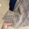 Tong Xingyuan - Cárdigan a cuadros estilo coreano para niña, traje de dos piezas moderno para bebé niña, primavera y otoño