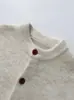 Estilo Old Money Tejido de Bloques de Color Conjunto Estilo Perezoso Manga Larga Cuello Redondo Cárdigan Ropa Exterior Casual para Hombre Otoño e Invierno