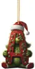 Decoraciones de Letras del Grinch de Amazon Decoraciones Navideñas Adornos para el Árbol de Navidad Decoraciones para Colgar en el Coche Dibujos Animados