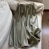 Otoño 2026 Nuevo Estilo Vintage de Moda Falda Larga de Cuero Proteico Dobladillo Elegante Falda Venta al por Mayor H10EQ8506