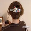 Pinza plana para el cabello que no lastima la parte posterior de la cabeza, adecuada para mujeres con cabello fino, pinza de cocodrilo elegante y exquisita, pasador versátil