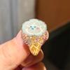 Infantil novo bling glitter princesa sorvete coelho arco-íris sapato fivela destacável cadarço decorativo fivela fivela