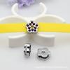 Acessórios de jóias DIY usar cinta adequada para 8mm de abertura cor diamante superfície flor chaveiro pulseira cinta de pescoço acessórios