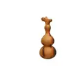 Caleidoscopio de calabaza con cabeza de dragón de madera tallado a mano, pieza de mano coleccionable para hombre, artesanía de madera auspiciosa