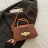 Bolsa de ombro estilo ocidental retrô 2025 primavera nova bolsa da moda coreana moda simples bolsa transversal pequena bolsa quadrada feminina