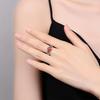 Anillo de plata tailandesa vintage con forma de espiga de trigo antigua, imitación de ágata roja del sur, para dedo índice, joyería tailandesa de plata y cebada, para hombres y mujeres.