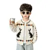 Jaqueta Suéter de Malha Primavera para Meninos 2026 Nova Moda Primavera/Outono Top Infantil Tendência Roupas de Bebê