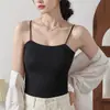 Camisola Periga Fox de Seda Helada Ropa Interior para Mujer Espalda Bonita Un Hombro Correa de Hombro Ajustable Almohadilla para el Pecho Todo en Uno Ropa Exterior