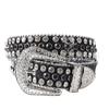 [Liquidación de Fábrica] Cinturón de Cuero Personalizado Nuevo para Mujer con Incrustaciones de Diamantes, Decoración con Incrustaciones de Pedrería, Moda para Combinar con Todo, Jeans
