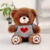 Oso Lindo con Suéter Muñeco de Peluche Oso para Abrazar Muñeco de Oso Calmante para Niños Regalo de Cumpleaños Regalo para Evento
