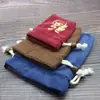 Bolsa con cordón bordada y forro de polar, bolsa de terciopelo, bolsa para joyas para almacenar y empaquetar artesanías y joyas