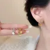 Nuevos Pendientes de Moda Estilo Francés con Lazo Fresco, Borla Dorada de Lentejuelas, Pendientes Versátiles de Nicho de Lujo Ligero