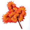 Folhas de bordo vermelho artificiais galhos folhas artificiais flores artificiais de casamento rattan flor de plástico decoração paisagismo de engenharia interna e externa