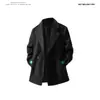 2025 Nuevo Cortavientos Holgado de Lana de Doble Botonadura para Hombre Otoño e Invierno Estilo Coreano Moda Juvenil Casual Chaqueta Cárdigan para Hombre