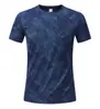 2026 Nuevo Verano Seda de Hielo Estampado Manga Corta para Hombre Running Deportes Casual Secado Rápido Fitness Camiseta